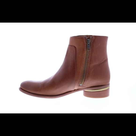 NWB Frye Charlie Seam Short Leather Ankle Booties- French Toast - Picture 3 of 4